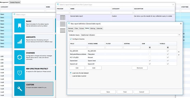Overview of custom information from BACKUP EAGLE® backup reporting results.