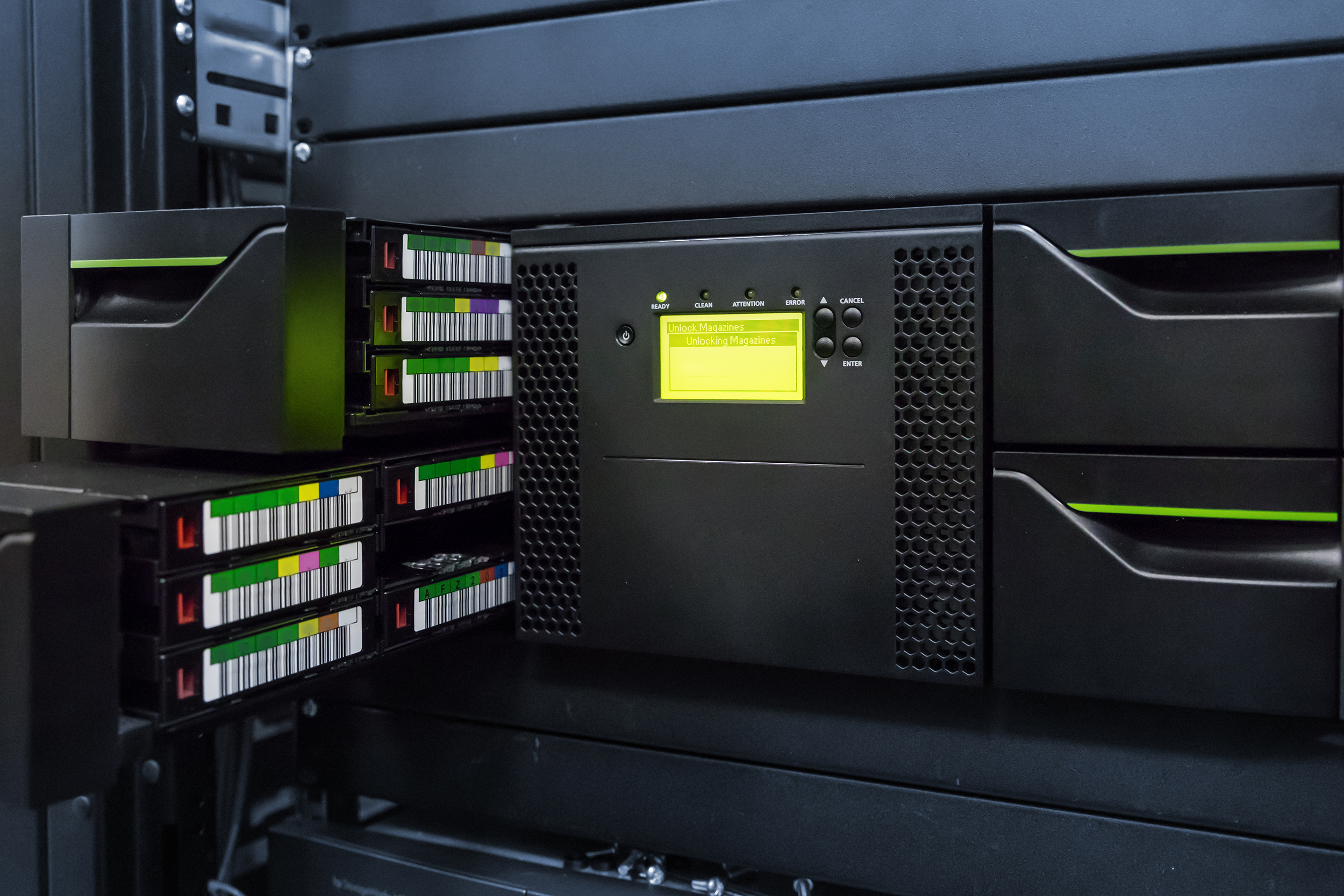 Securely monitor tape libraries and ensure comprehensive audit trails